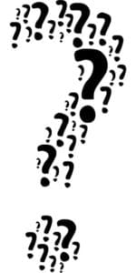question mark made of question marks