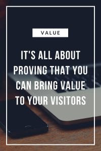 Provide value in your contet