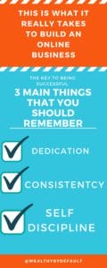 what does it take to build an online business infographic