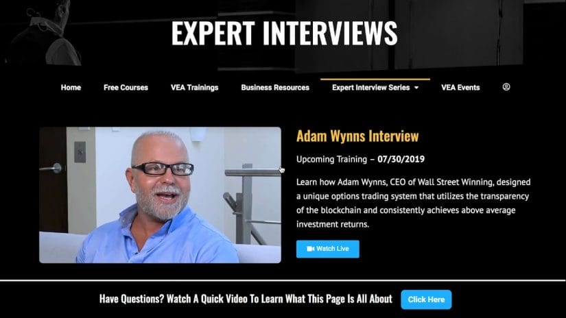Expert Interview series at virtual entrepreneur association - vea review