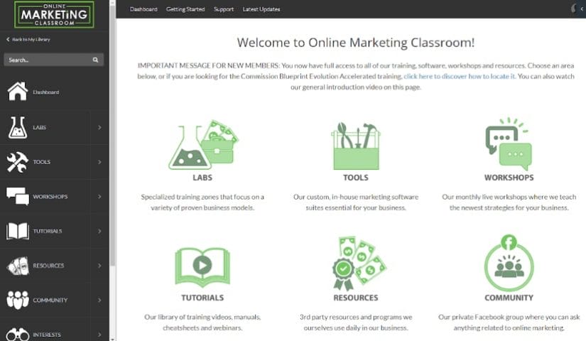 online marketing classroom review