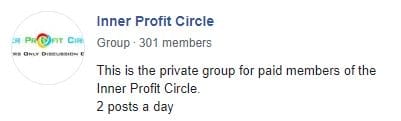 Inner profit circle review fb group