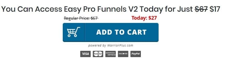 Easy Pro Funnels v2 confusing price tag