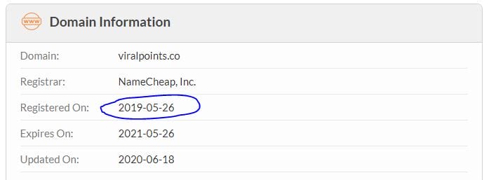 who is registered viral points date