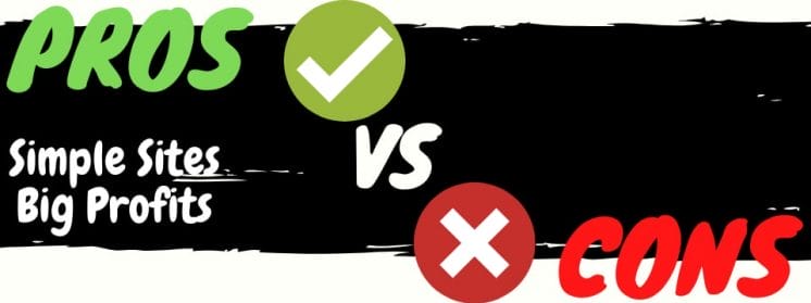 simple sites big profits review pros vs cons