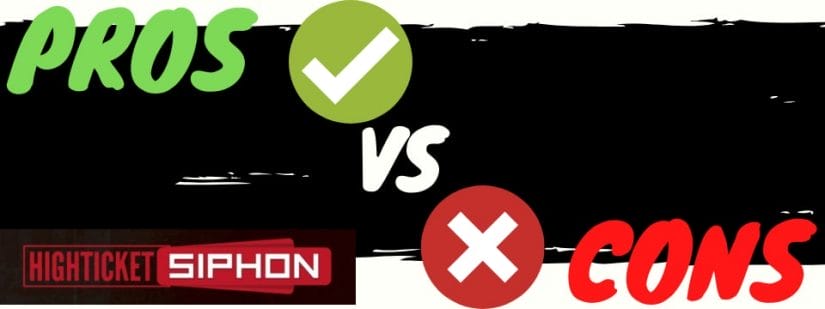 high ticket siphon review pros vs cons