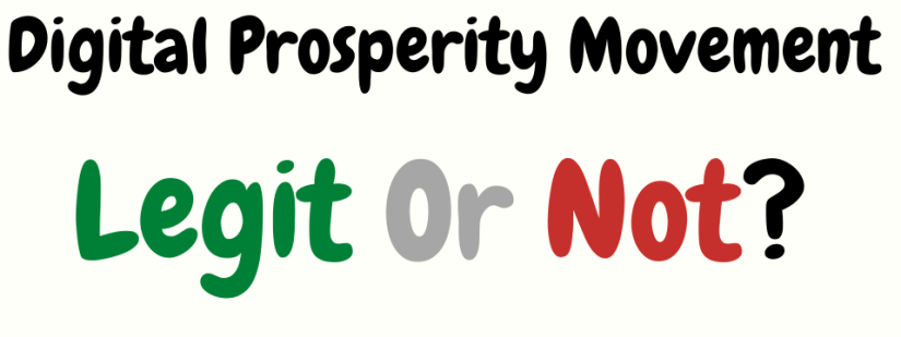 is digital prosperity movement legit or not