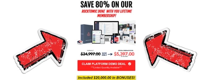 rocktomic review price lifetime membership done for you