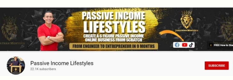 passive income lifestyles youtube channel