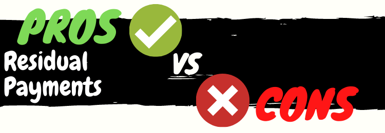 residual payments review pros vs cons