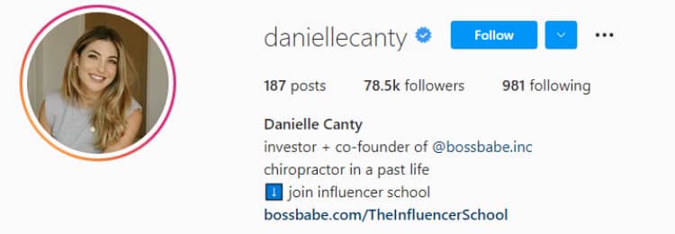 danielle boss babe instagram account