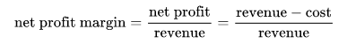 net profit margin