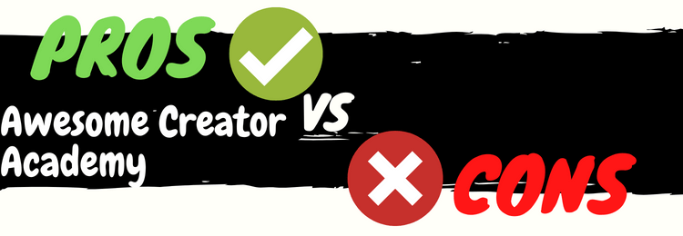 awesome creator academy review pros vs cons