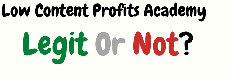 low content profits academy review legit or not