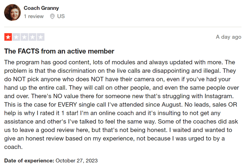 Coach Granny review