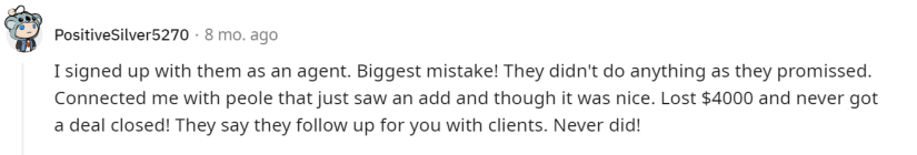 evolved agents negative review on reddit